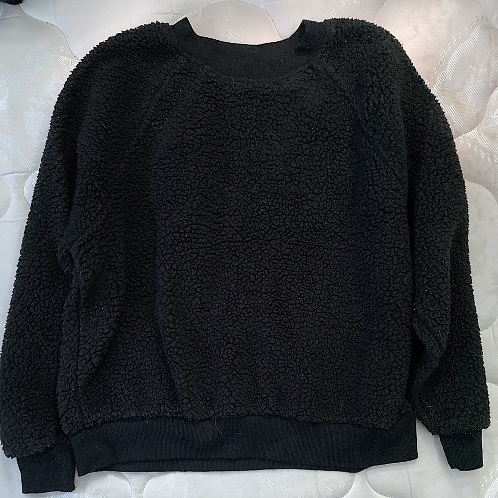 Fuzzy Black Sweater